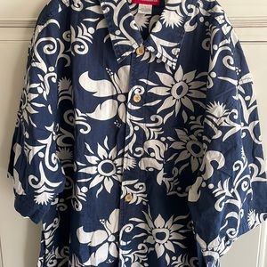 Men’s Hawaiian Shirt Unionbay Tropical, Casual Summer Button Down Shirt Large